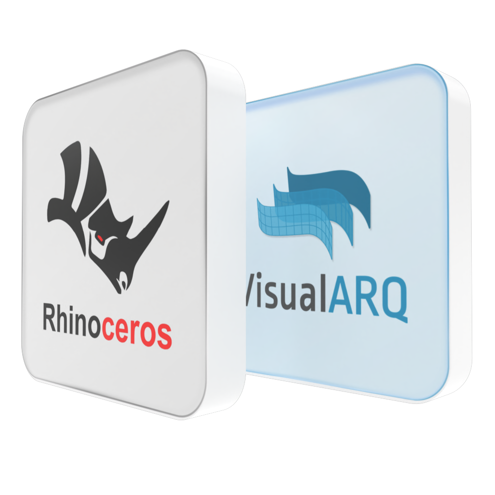 Rhino 8 and VisualARQ Bundle Logo
