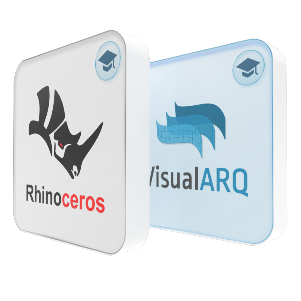 Rhino 8 and VisualARQ 3 Educational Bundle Logo