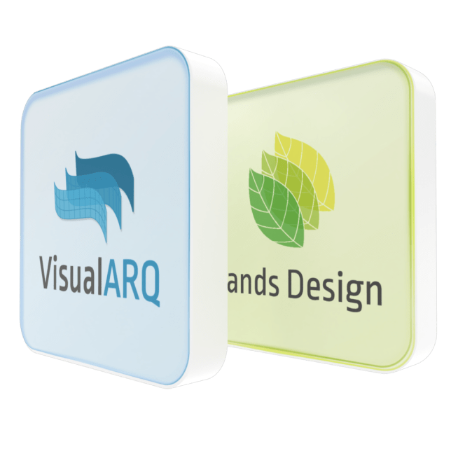 VisualARQ 3 and Lands Design 6 Commercial Bundle Logo