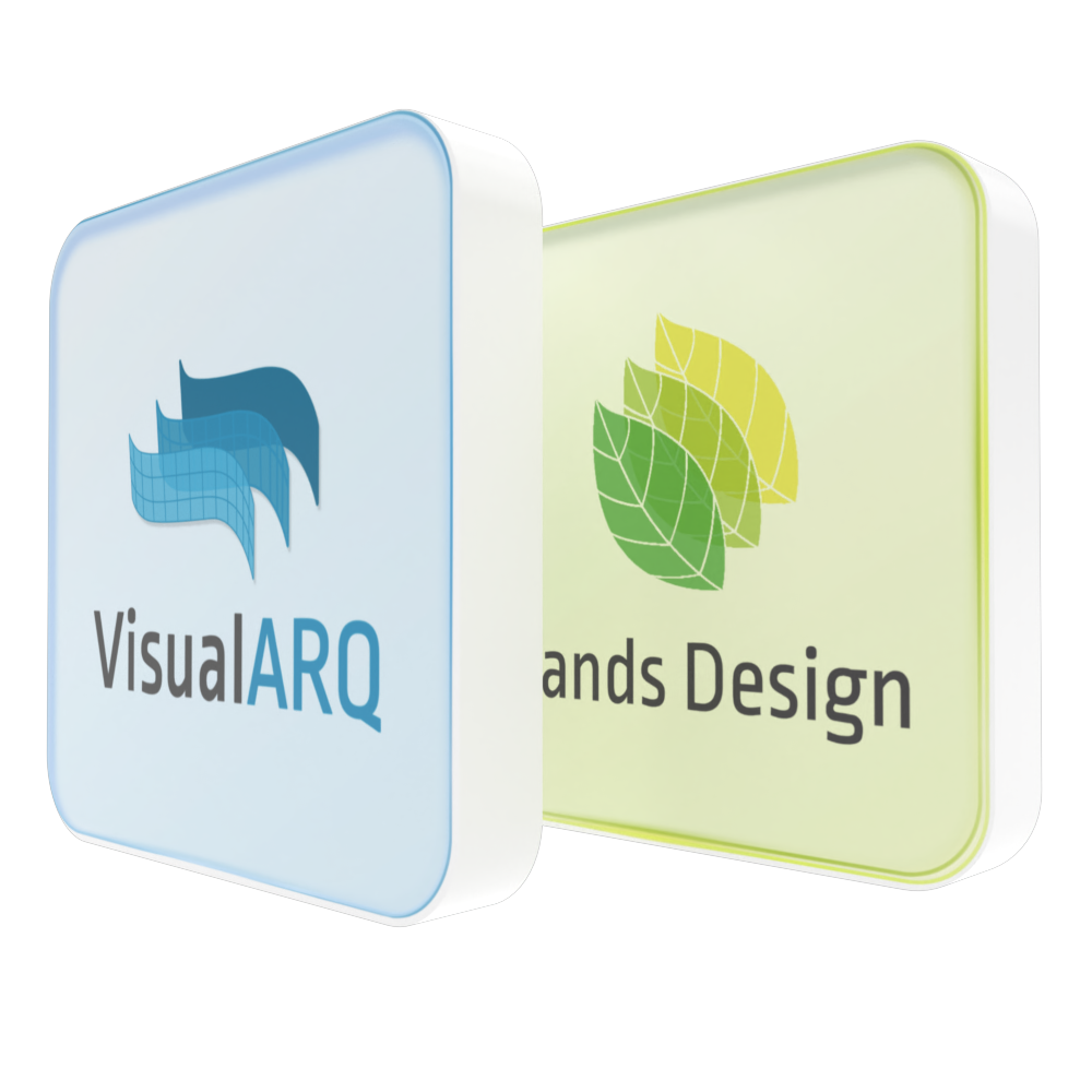 VisualARQ 3 and Lands Design 6 Commercial Bundle Logo
